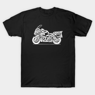 R1250RT Bike White Sketch Art T-Shirt